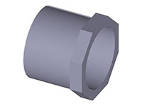 Sch80 PVC - Reducer Bushing (Flush Style) - Spigot x Slip